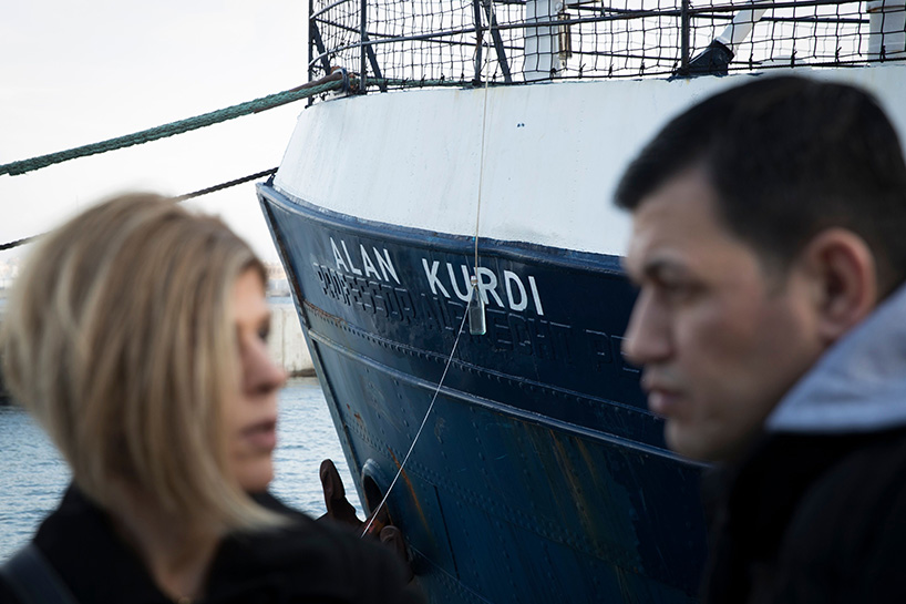 German migrant rescue ship renamed after Syrian Kurdish toddler Alan Kurdi. (Photo: AFP/Jaime Reina)